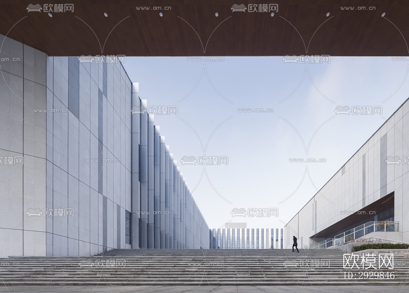 现代文体建筑效果图下载（渲染图14）