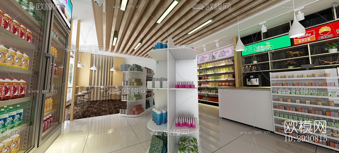 现代零售店铺效果图下载（渲染图4）