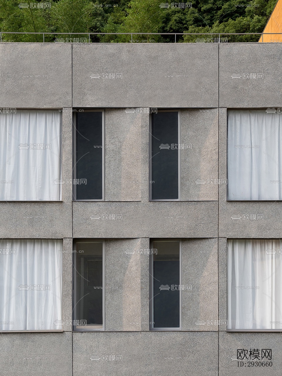 现代酒店民宿效果图下载（渲染图5）