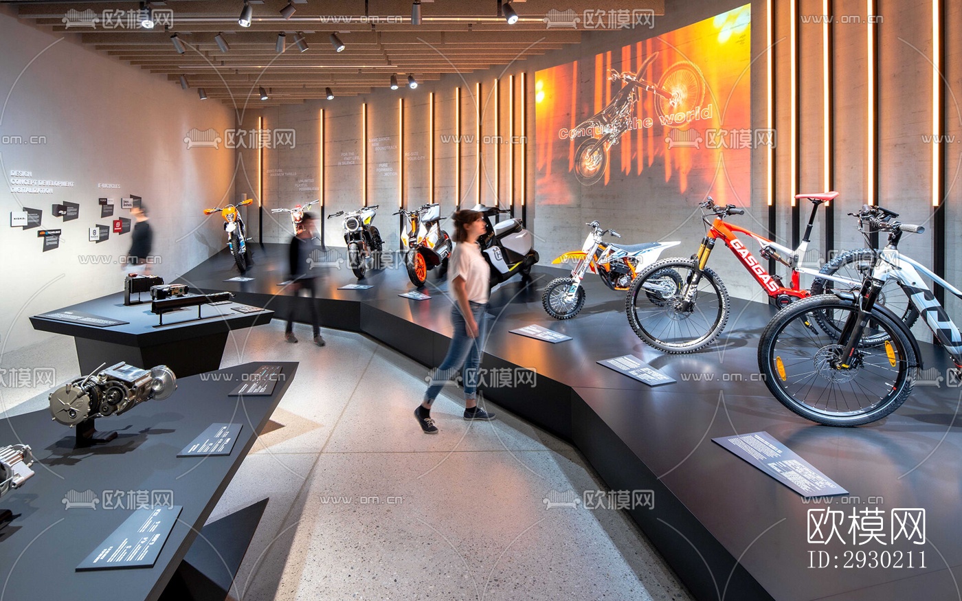 现代展览展厅效果图下载（渲染图4）