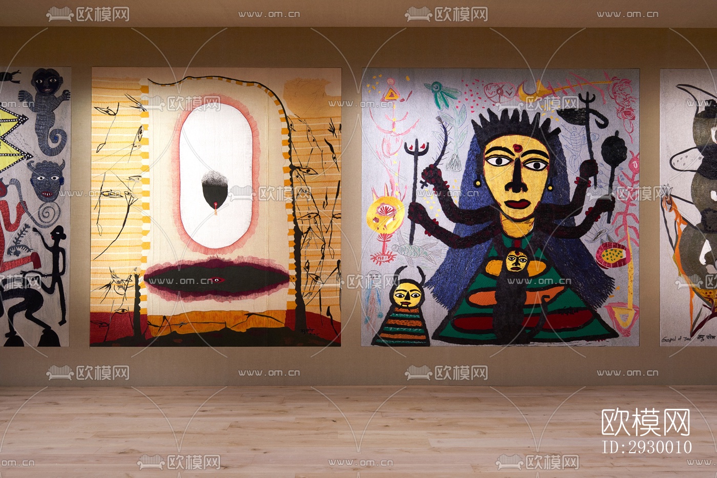 东南亚展览展厅效果图下载（渲染图5）