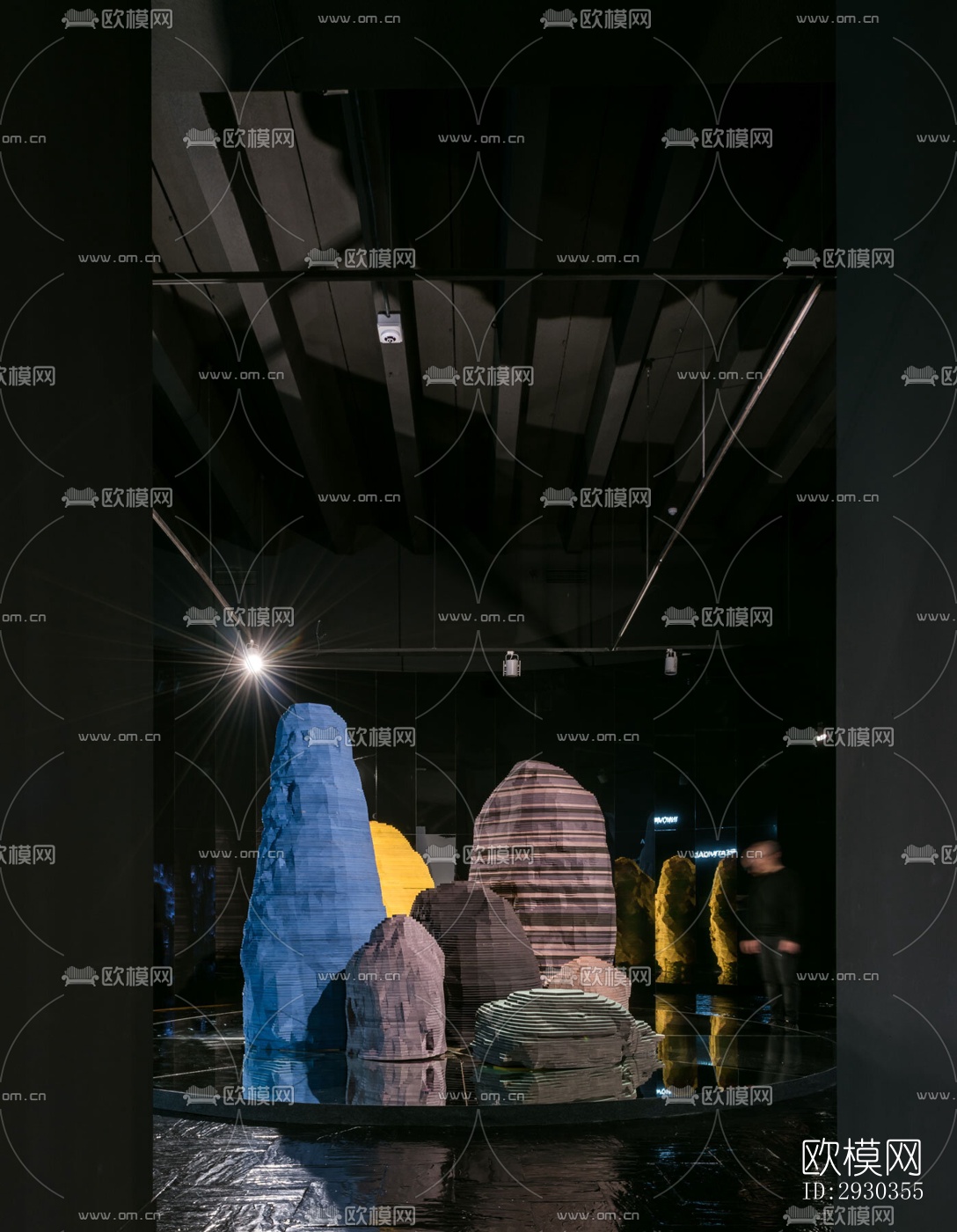 现代展览展厅效果图下载（渲染图12）