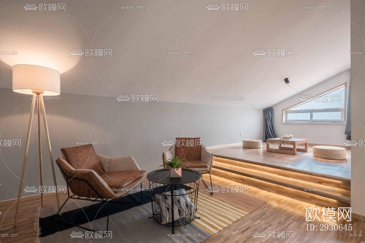 现代酒店民宿效果图下载（渲染图4）