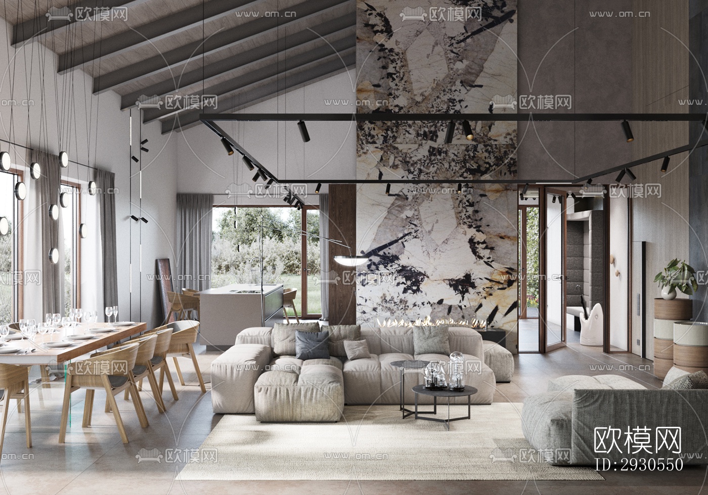 北欧酒店民宿效果图下载（渲染图15）