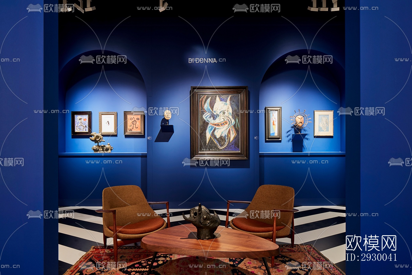 后现代展览展厅效果图下载（渲染图3）