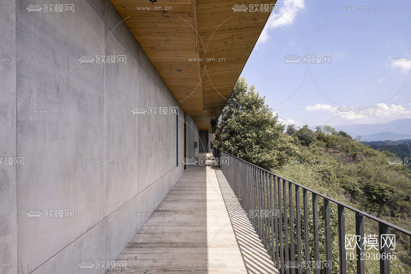 现代酒店民宿效果图下载（渲染图16）