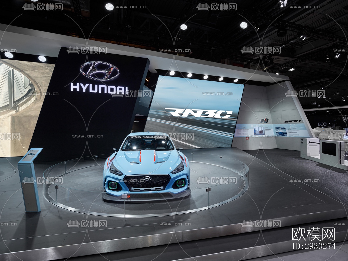 现代展览展厅效果图下载（渲染图13）