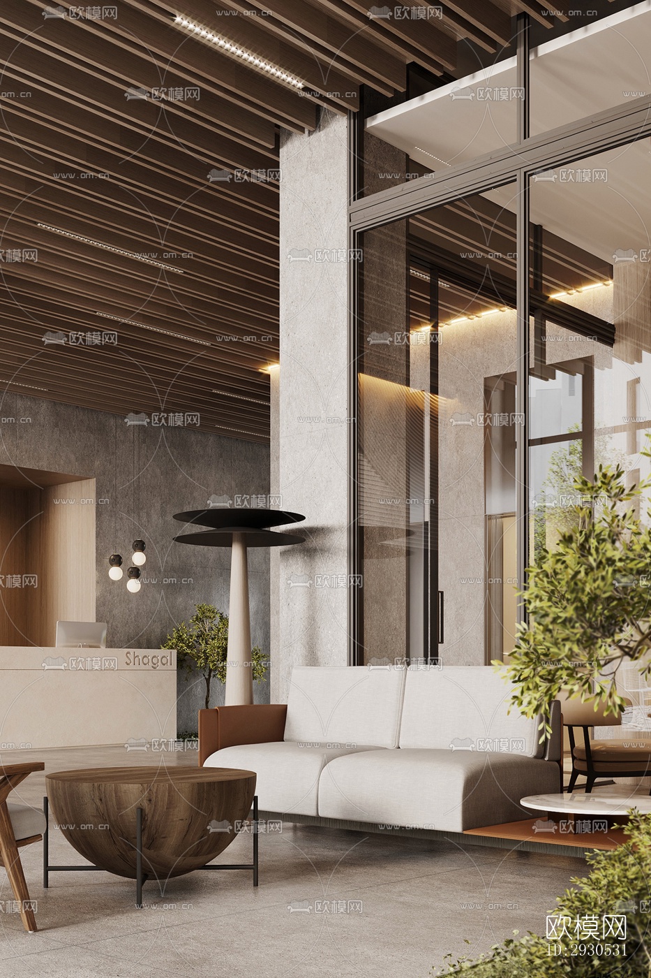 侘寂酒店民宿效果图下载（渲染图9）