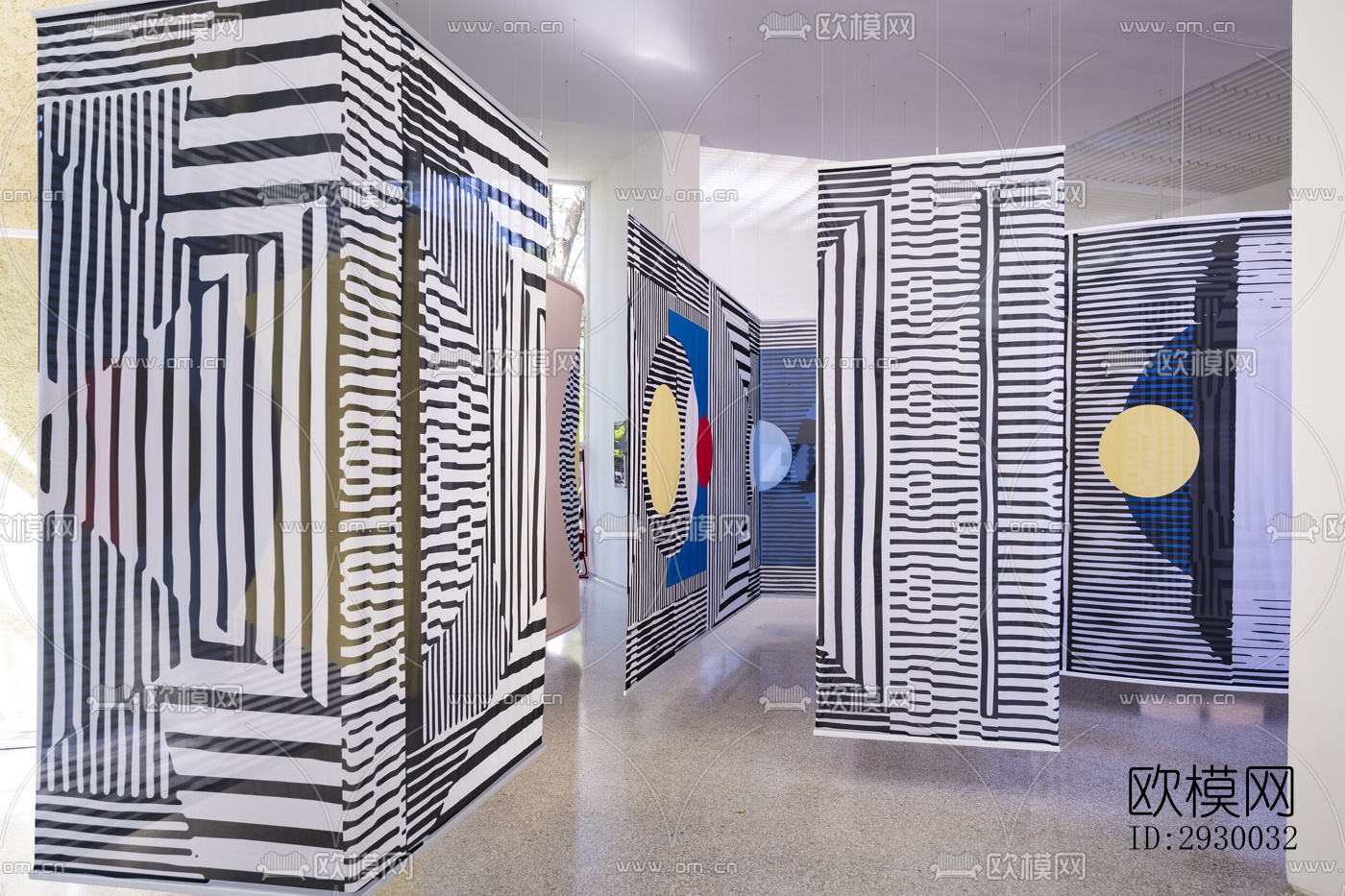 后现代展览展厅效果图下载（渲染图3）