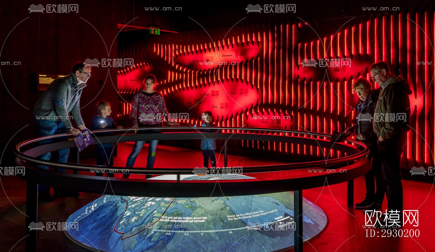 现代展览展厅效果图下载（渲染图3）