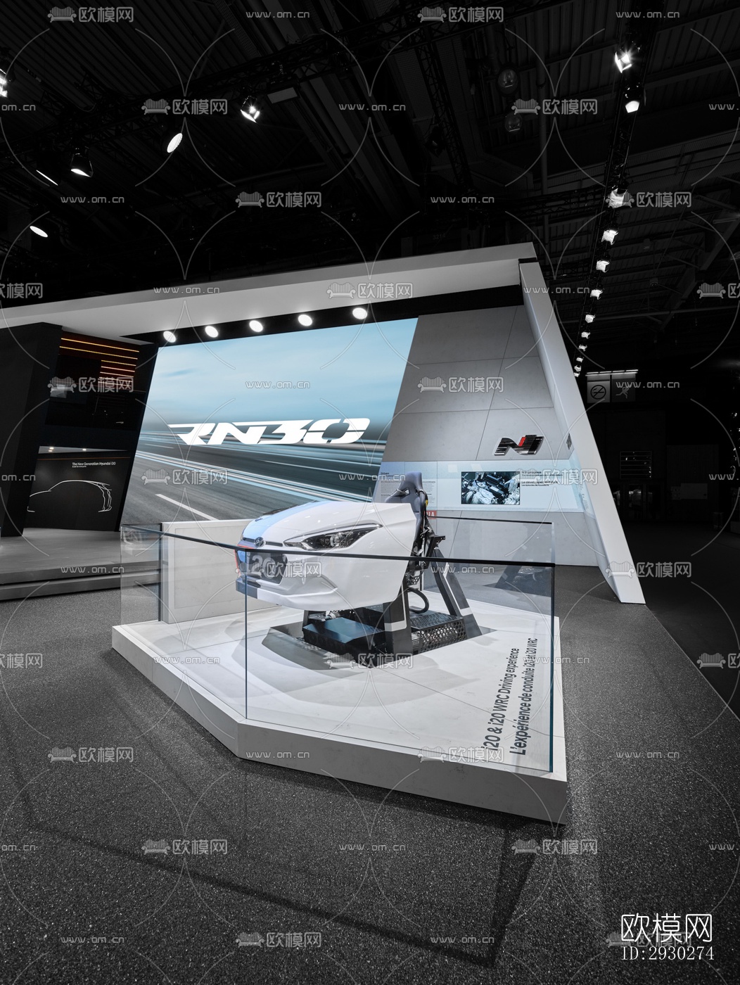 现代展览展厅效果图下载（渲染图12）