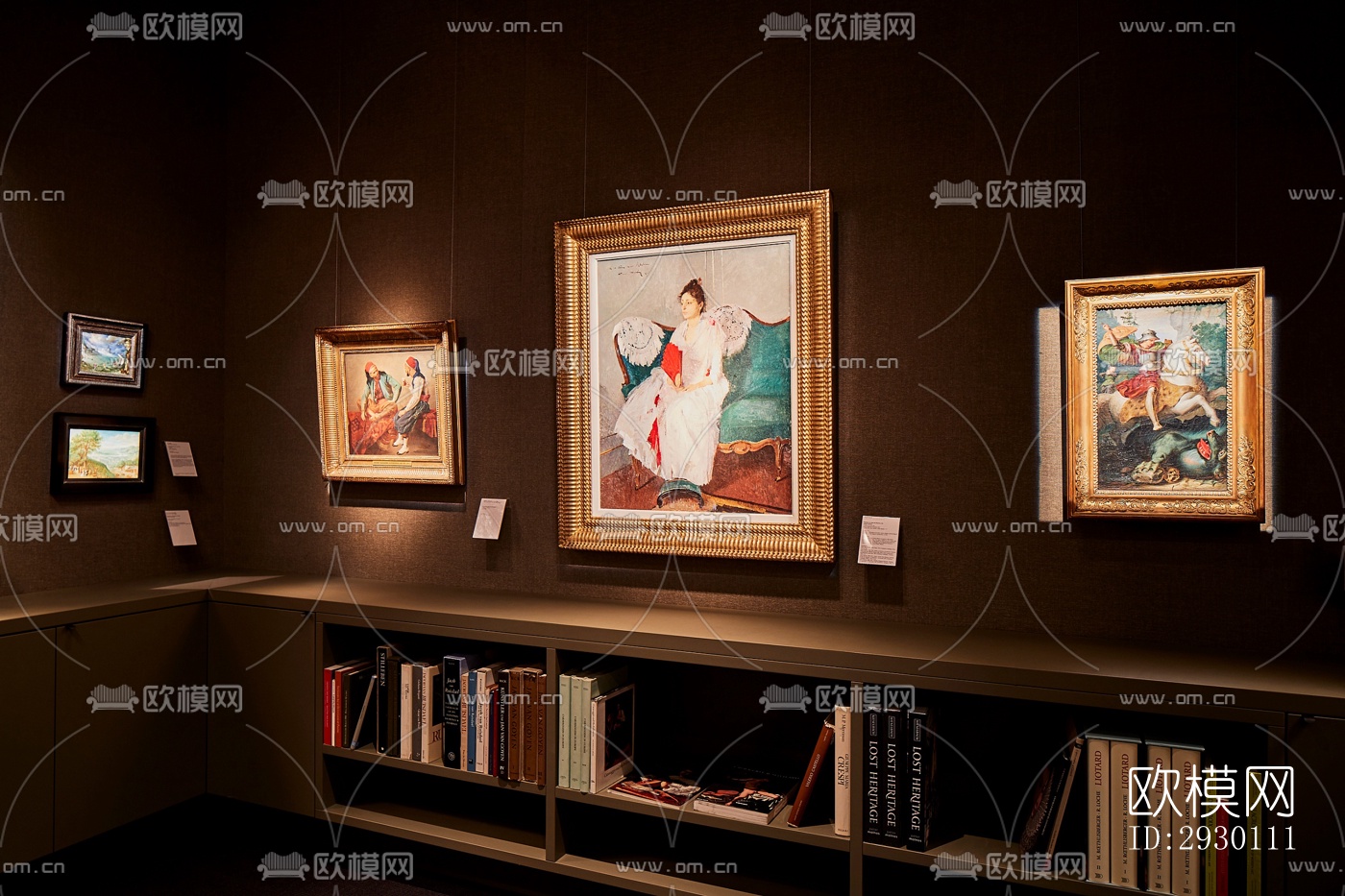 欧式展览展厅效果图下载（渲染图11）