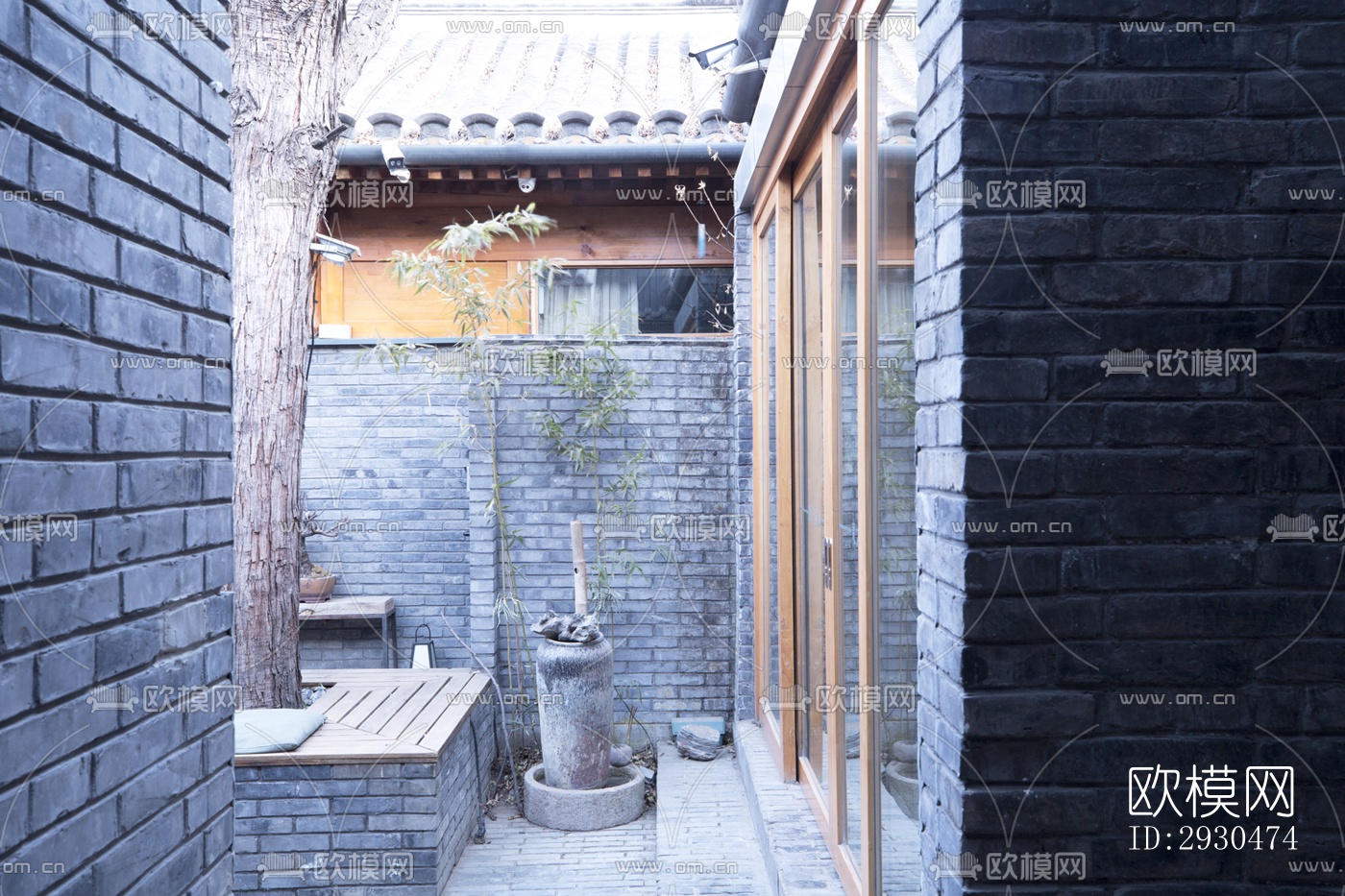 中式酒店民宿效果图下载（渲染图15）