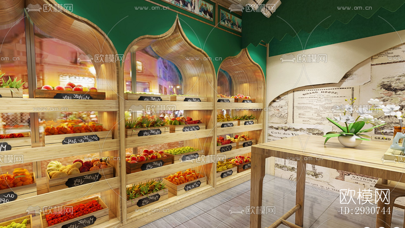 东南亚零售店铺效果图下载（渲染图3）