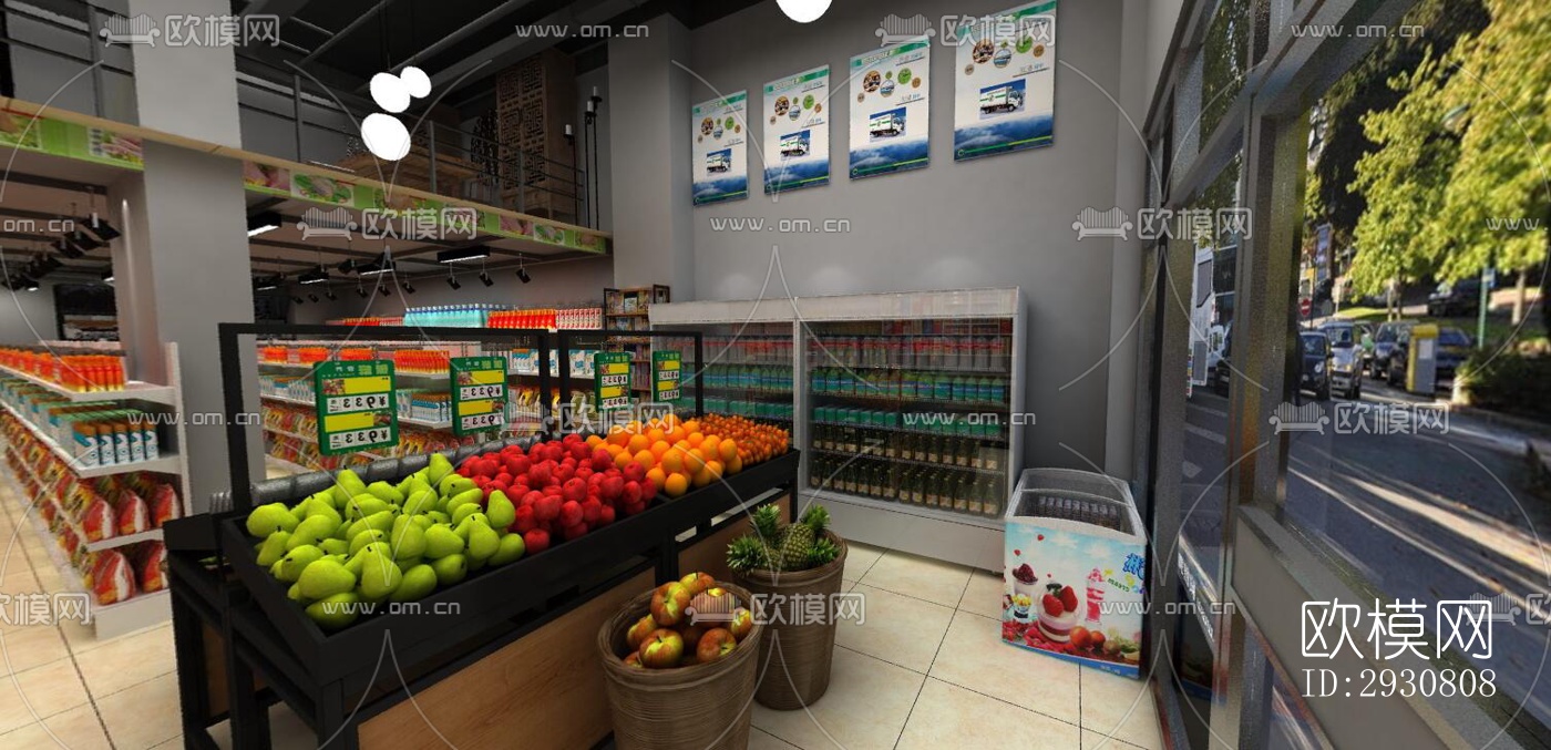 现代零售店铺效果图下载（渲染图3）