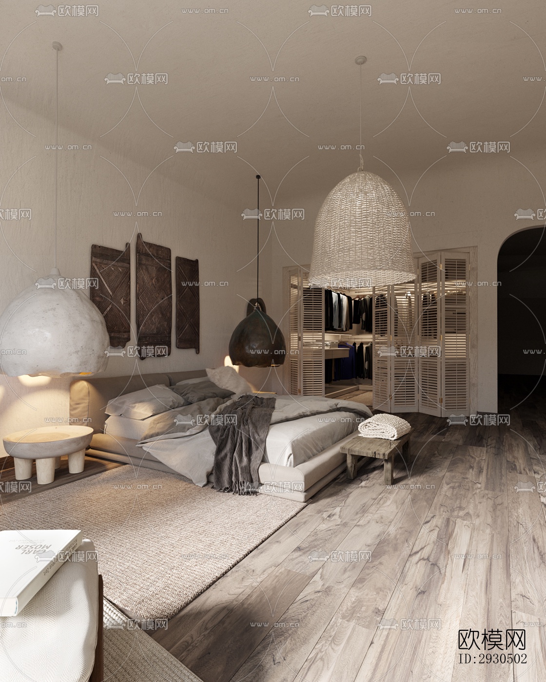 侘寂酒店民宿效果图下载（渲染图5）