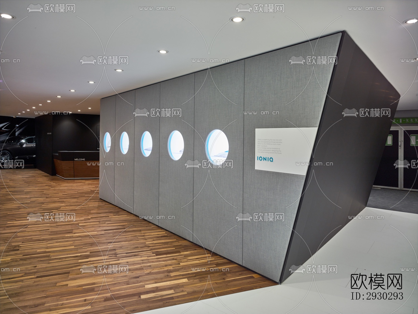 现代展览展厅效果图下载（渲染图4）