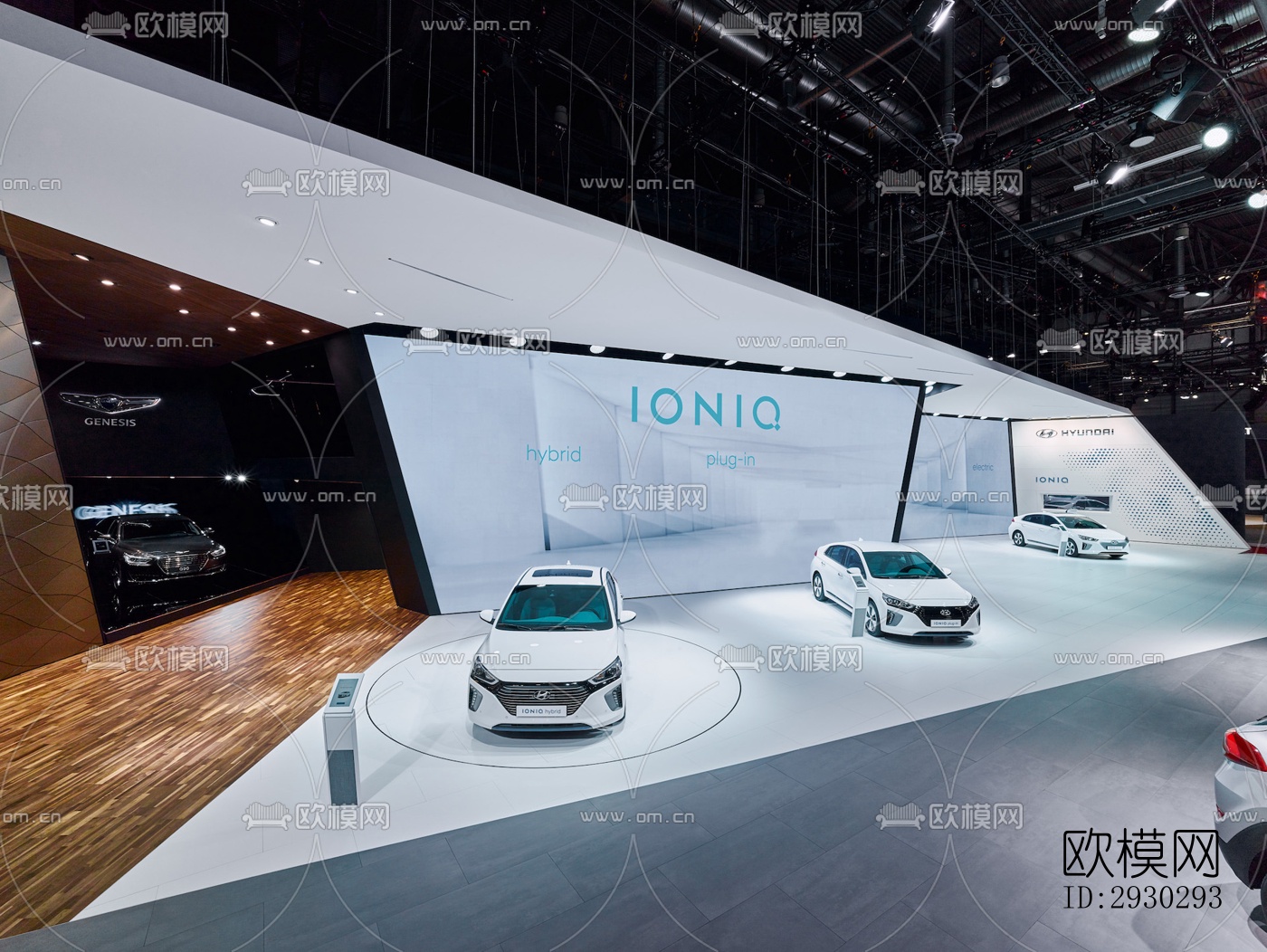 现代展览展厅效果图下载（渲染图15）