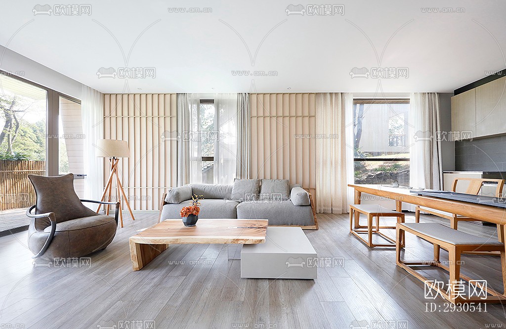 北欧酒店民宿效果图下载（渲染图2）