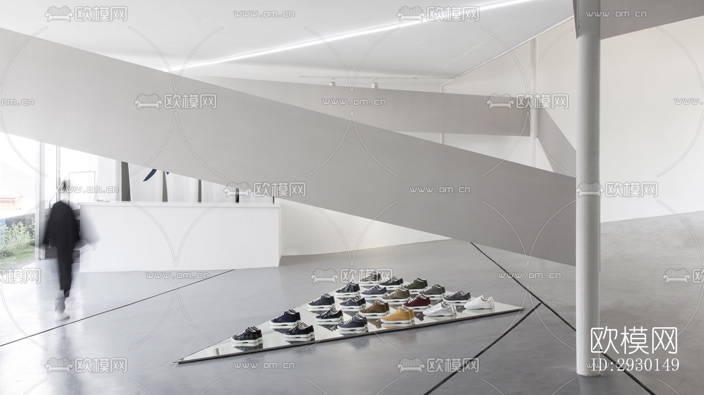 现代展览展厅效果图下载（渲染图9）