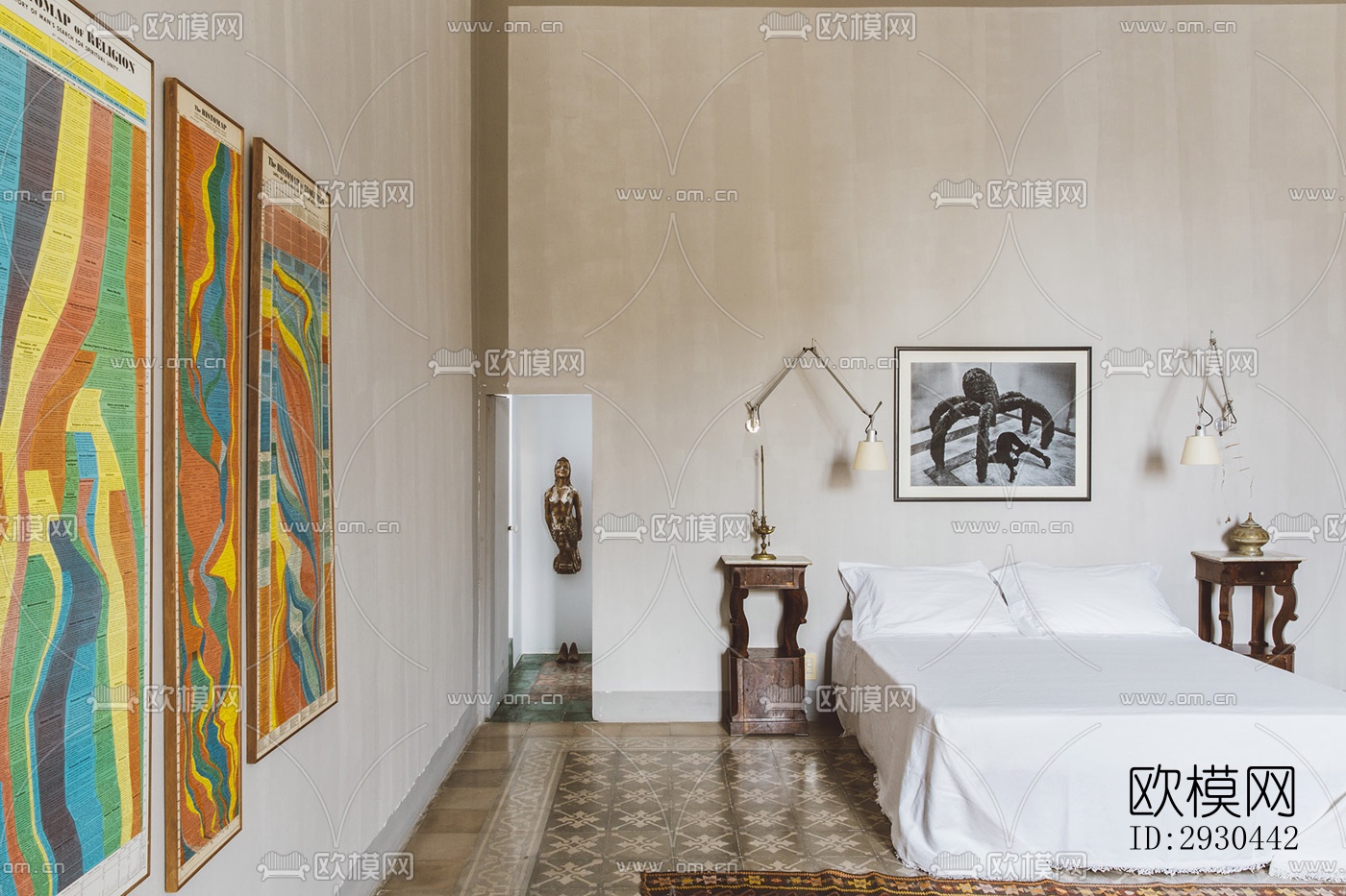 中古风酒店民宿效果图下载（渲染图7）