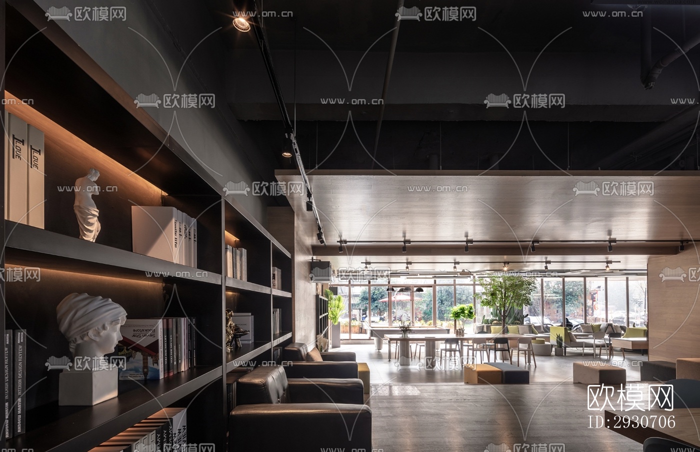 现代酒店民宿效果图下载（渲染图5）