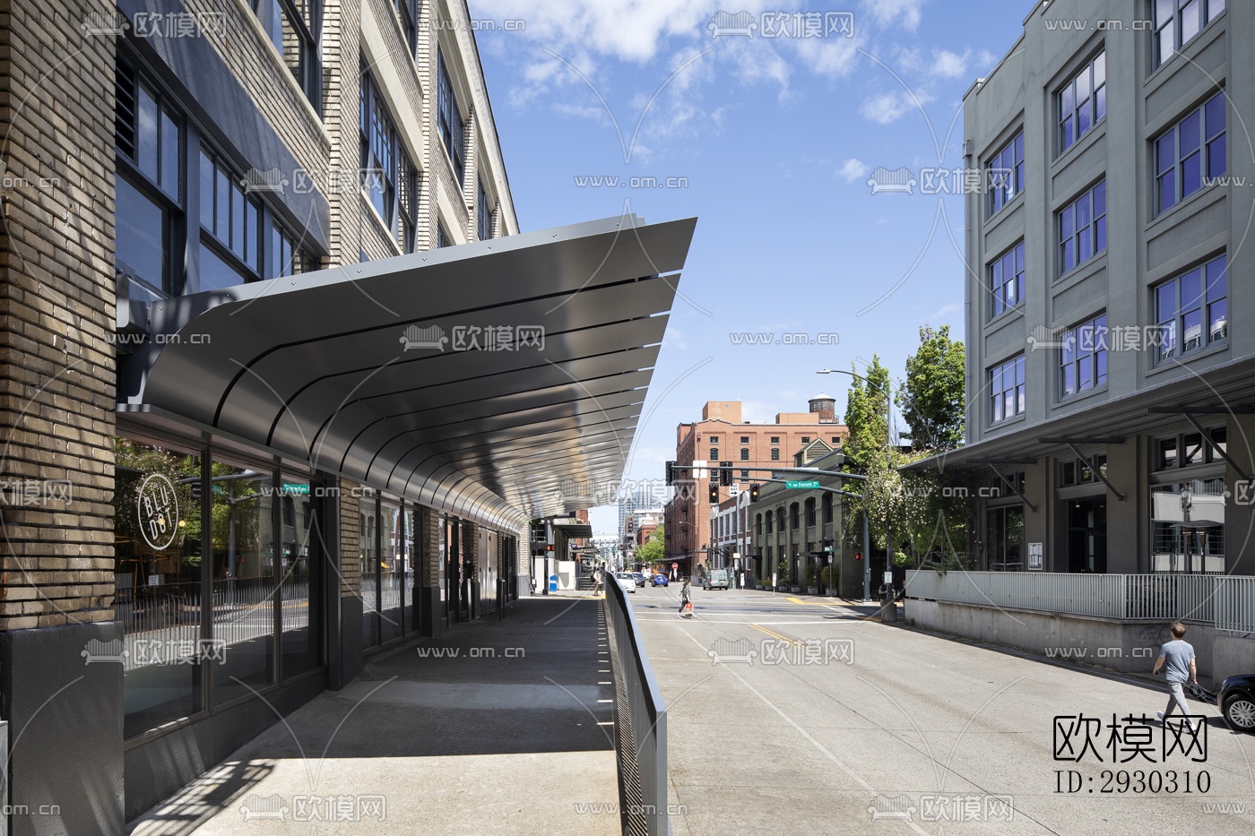 现代展览展厅效果图下载（渲染图4）