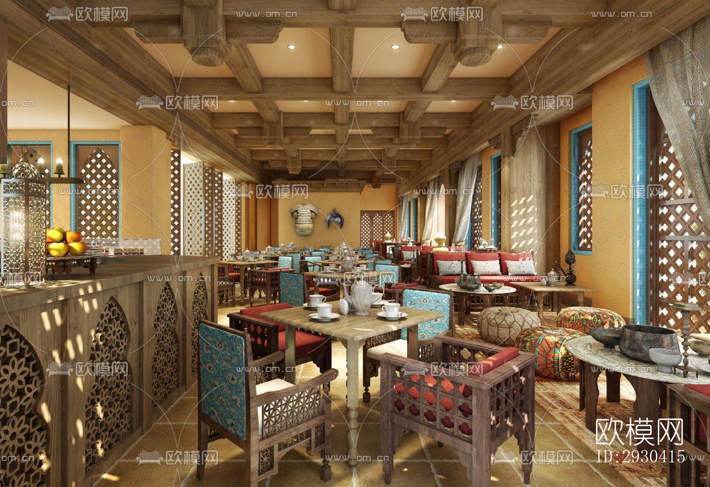 东南亚酒店民宿效果图下载（渲染图11）