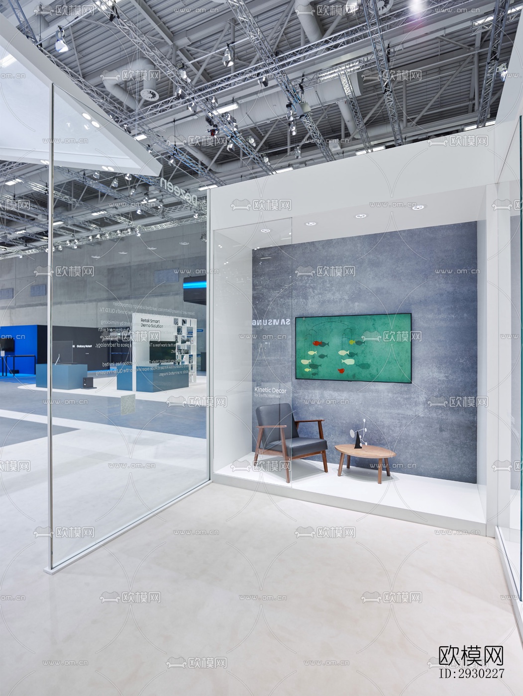 现代展览展厅效果图下载（渲染图14）