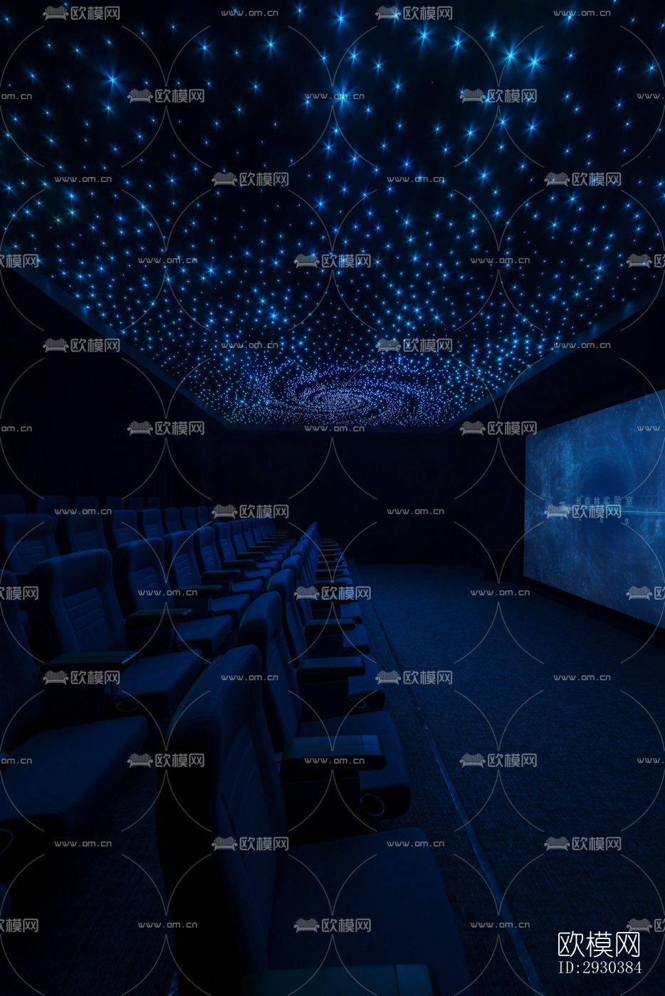 高级灰展览展厅效果图下载（渲染图7）