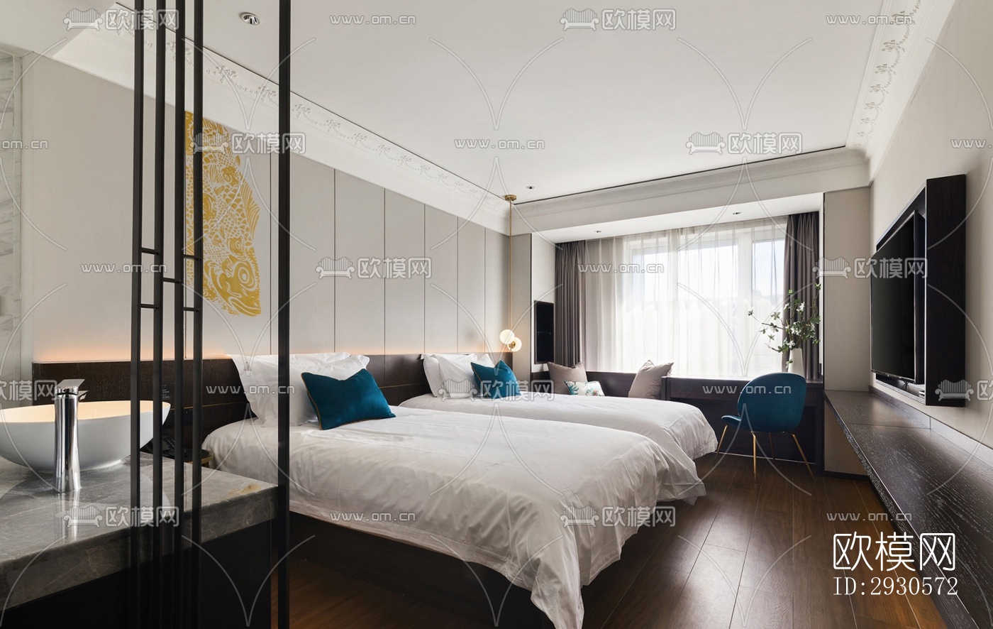 后现代酒店民宿效果图下载（渲染图15）