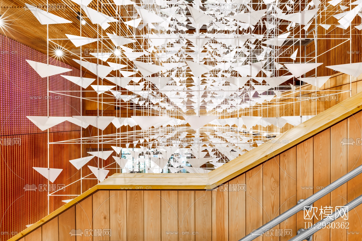 现代展览展厅效果图下载（渲染图6）