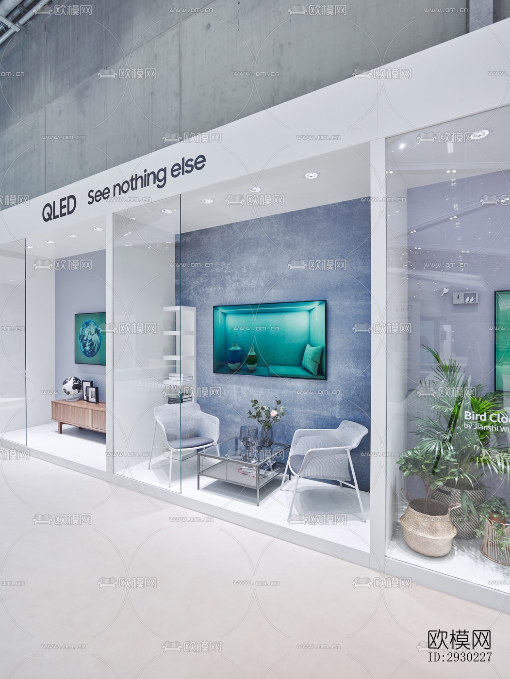 现代展览展厅效果图下载（渲染图13）