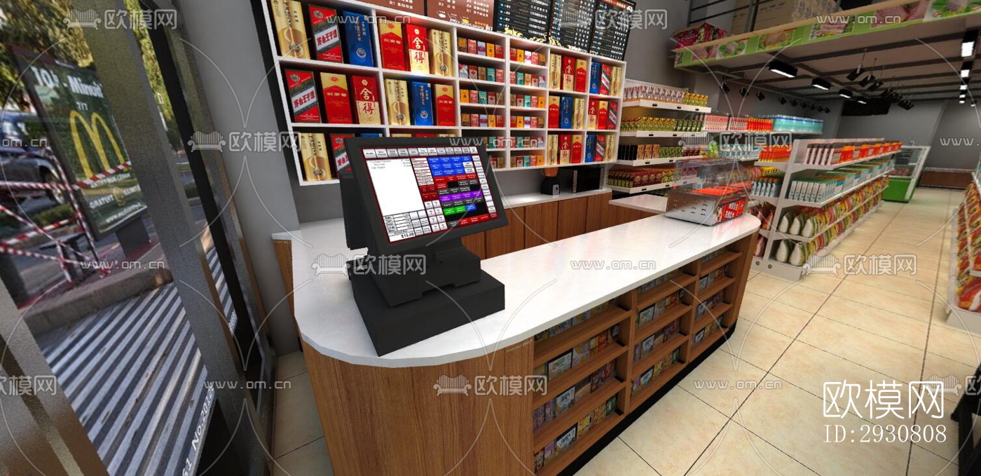 现代零售店铺效果图下载（渲染图2）