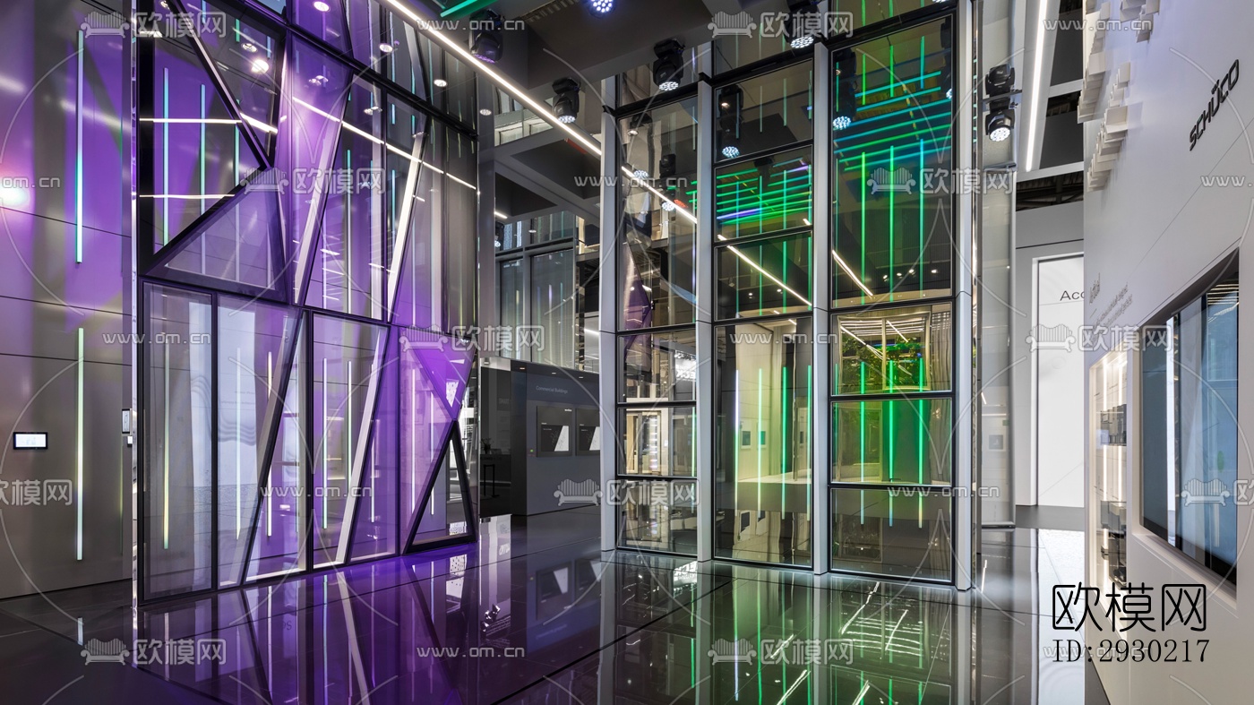 现代展览展厅效果图下载（渲染图11）