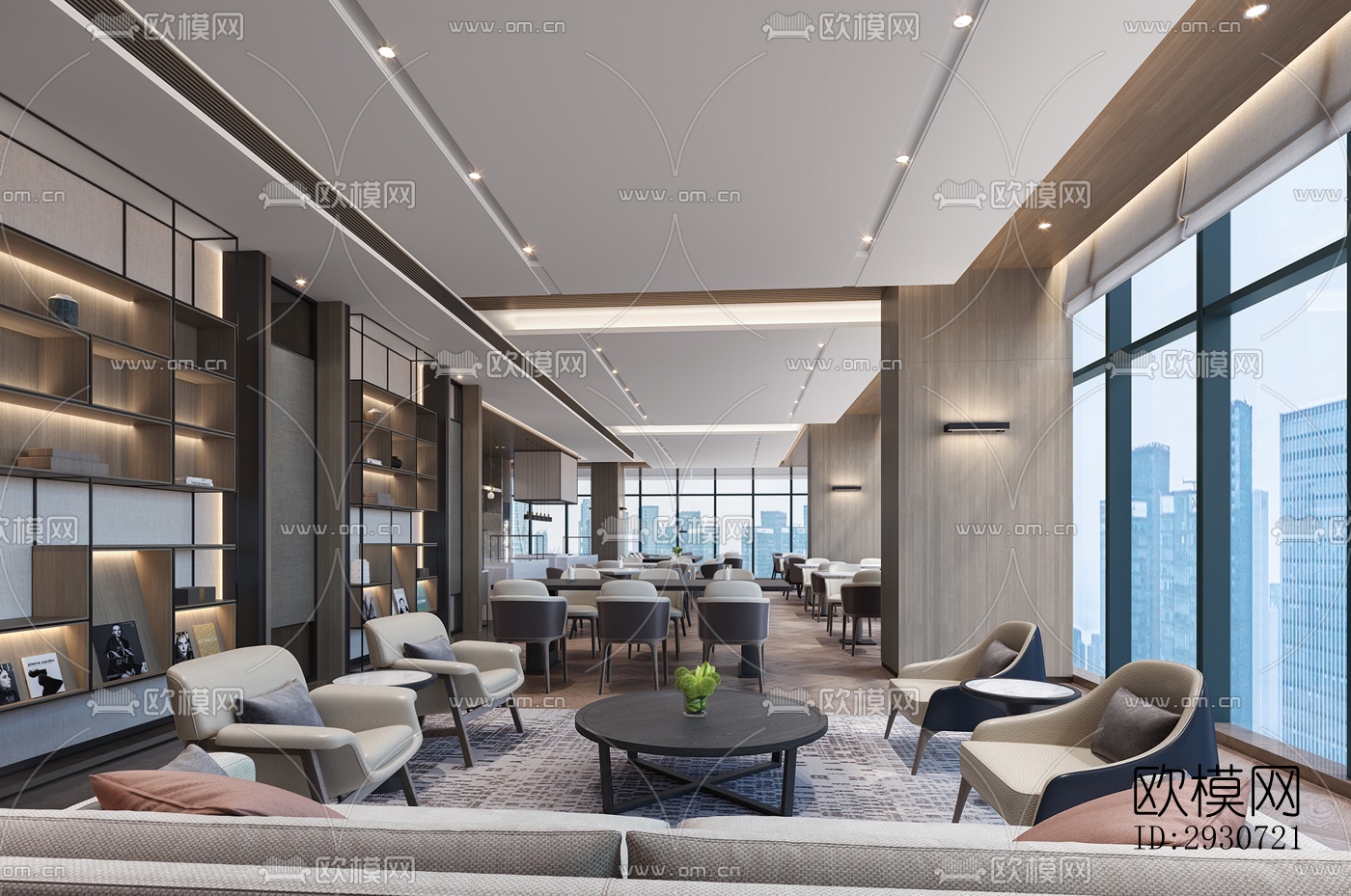 现代酒店民宿效果图下载（渲染图7）