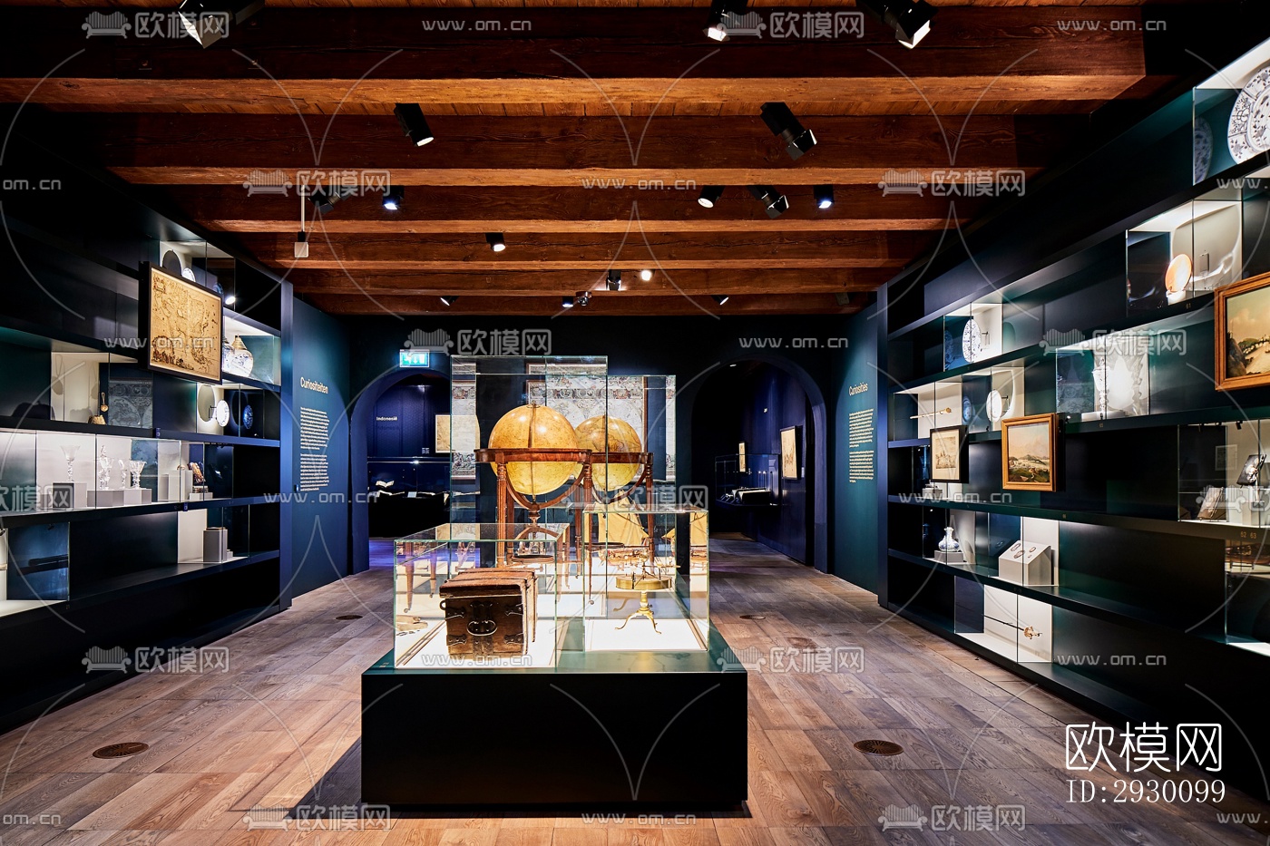 工业风展览展厅效果图下载（渲染图13）