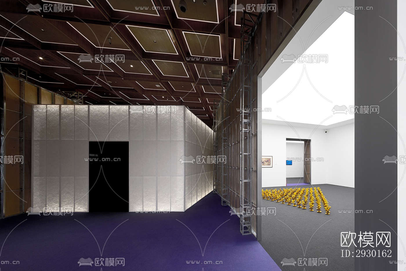 现代展览展厅效果图下载（渲染图5）