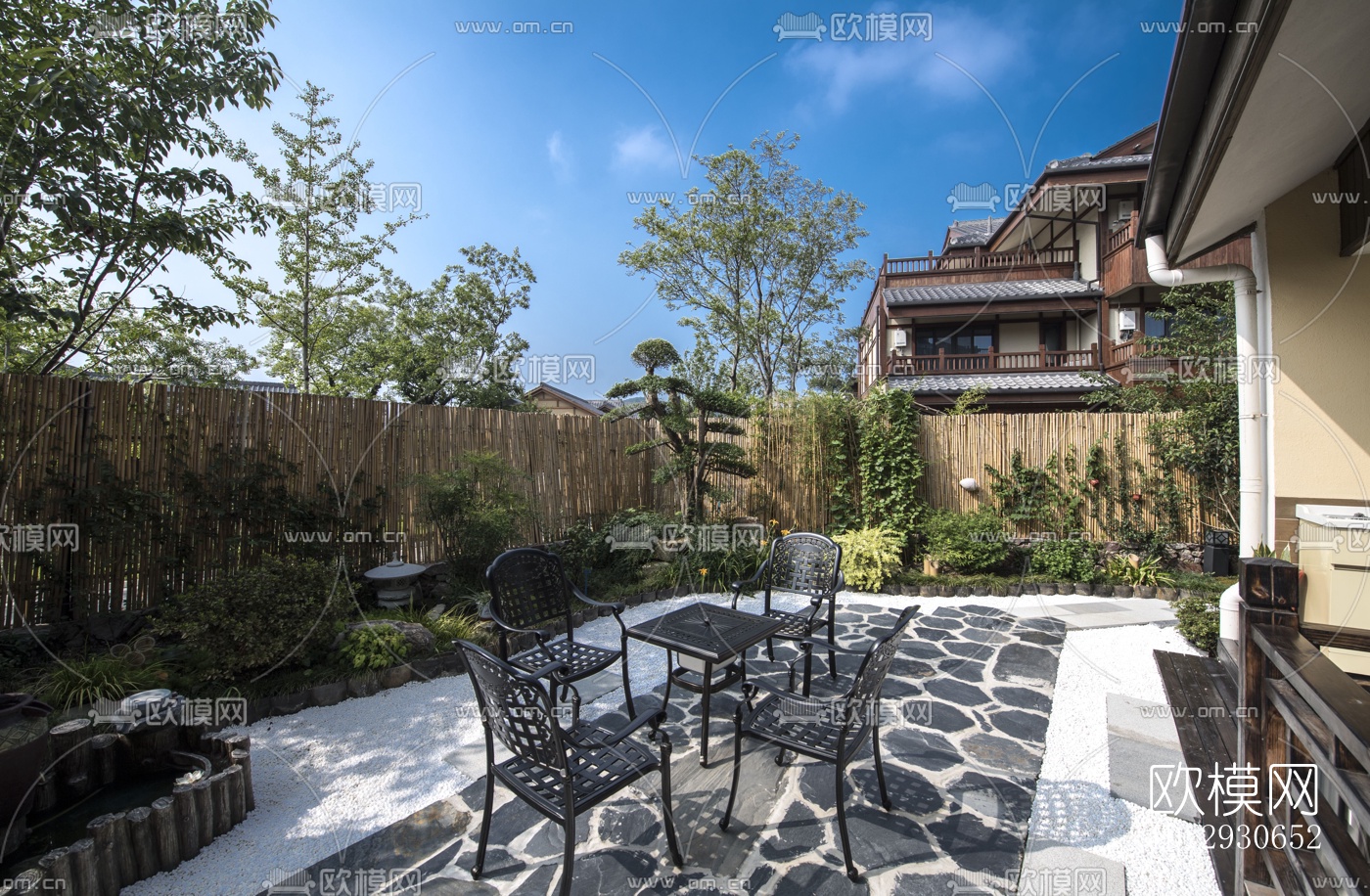 现代酒店民宿效果图下载（渲染图9）