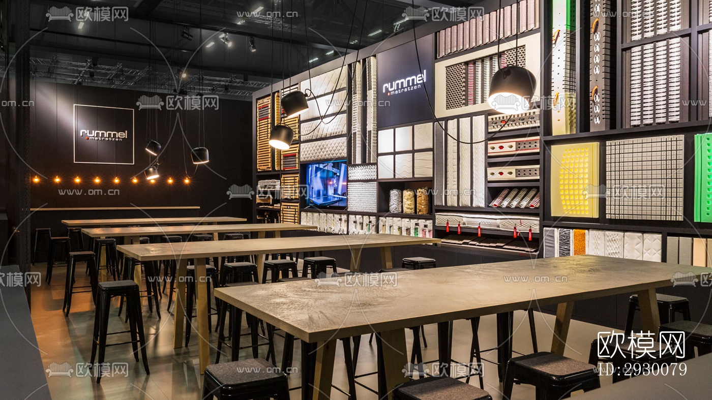 工业风展览展厅效果图下载（渲染图3）