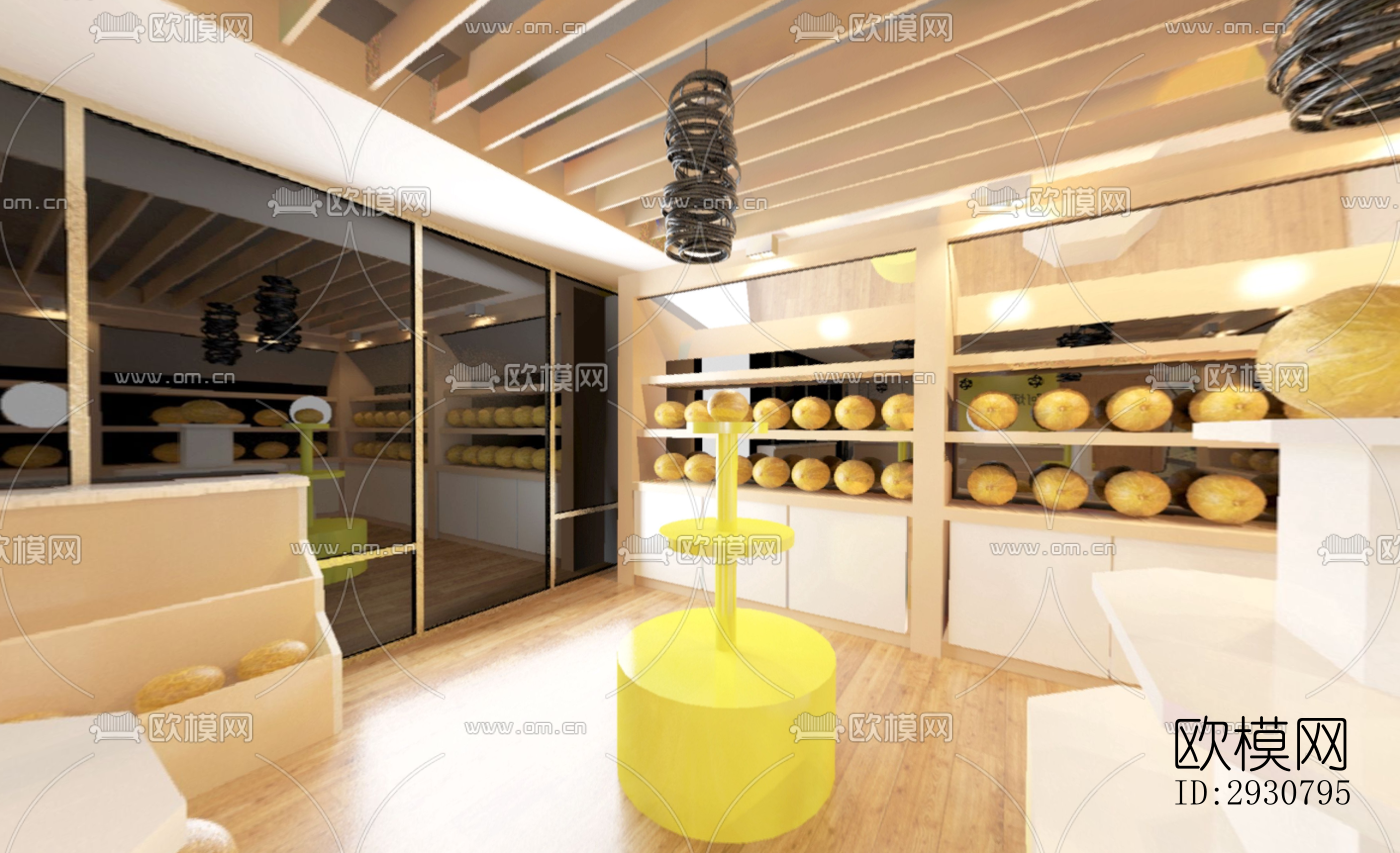 现代零售店铺效果图下载（渲染图1）