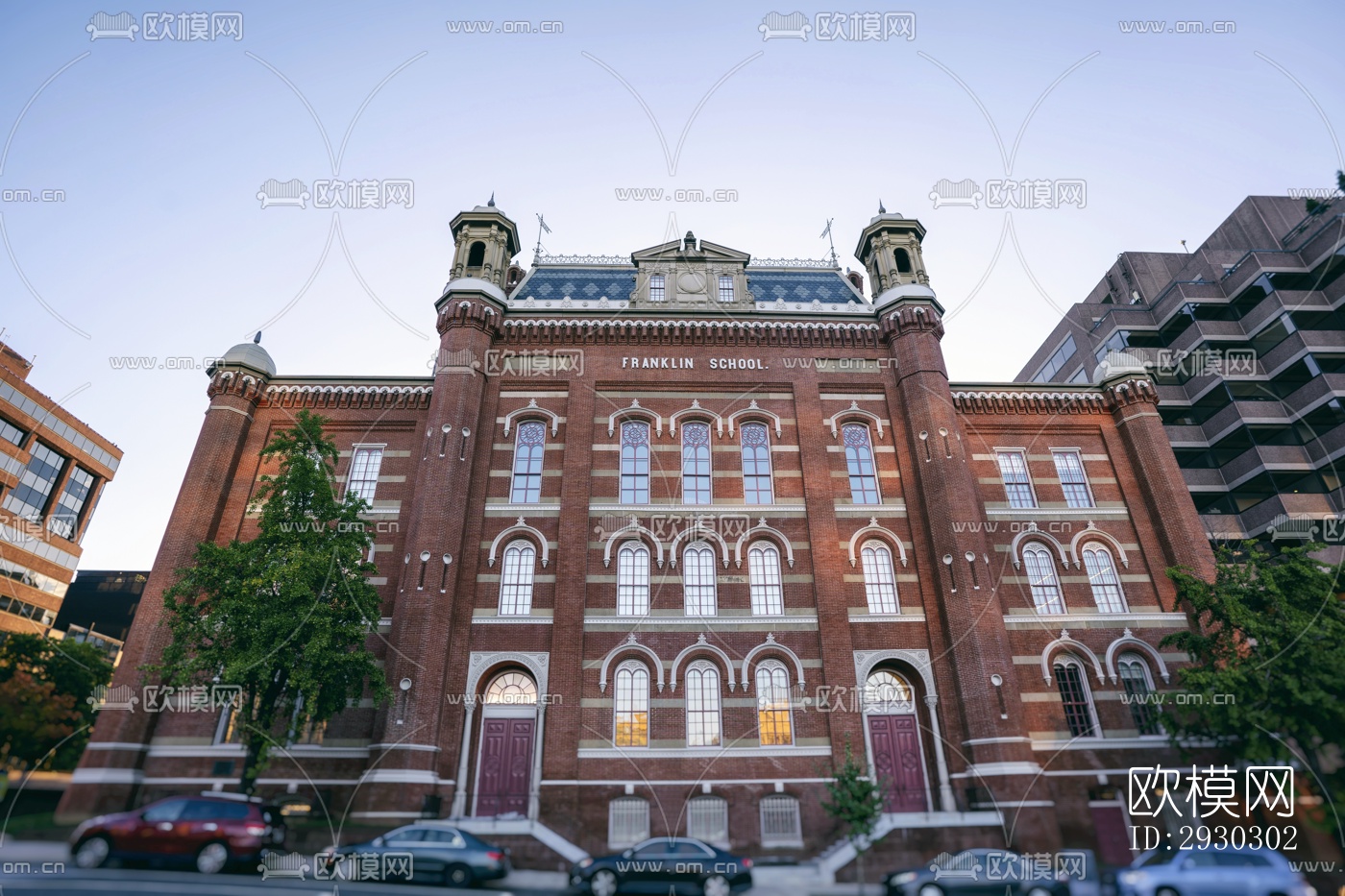 现代展览展厅效果图下载（渲染图1）