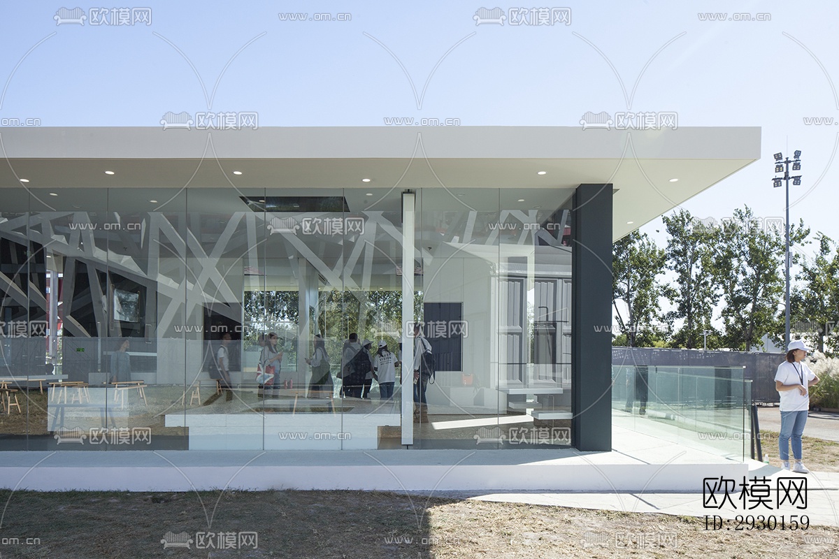 现代展览展厅效果图下载（渲染图8）