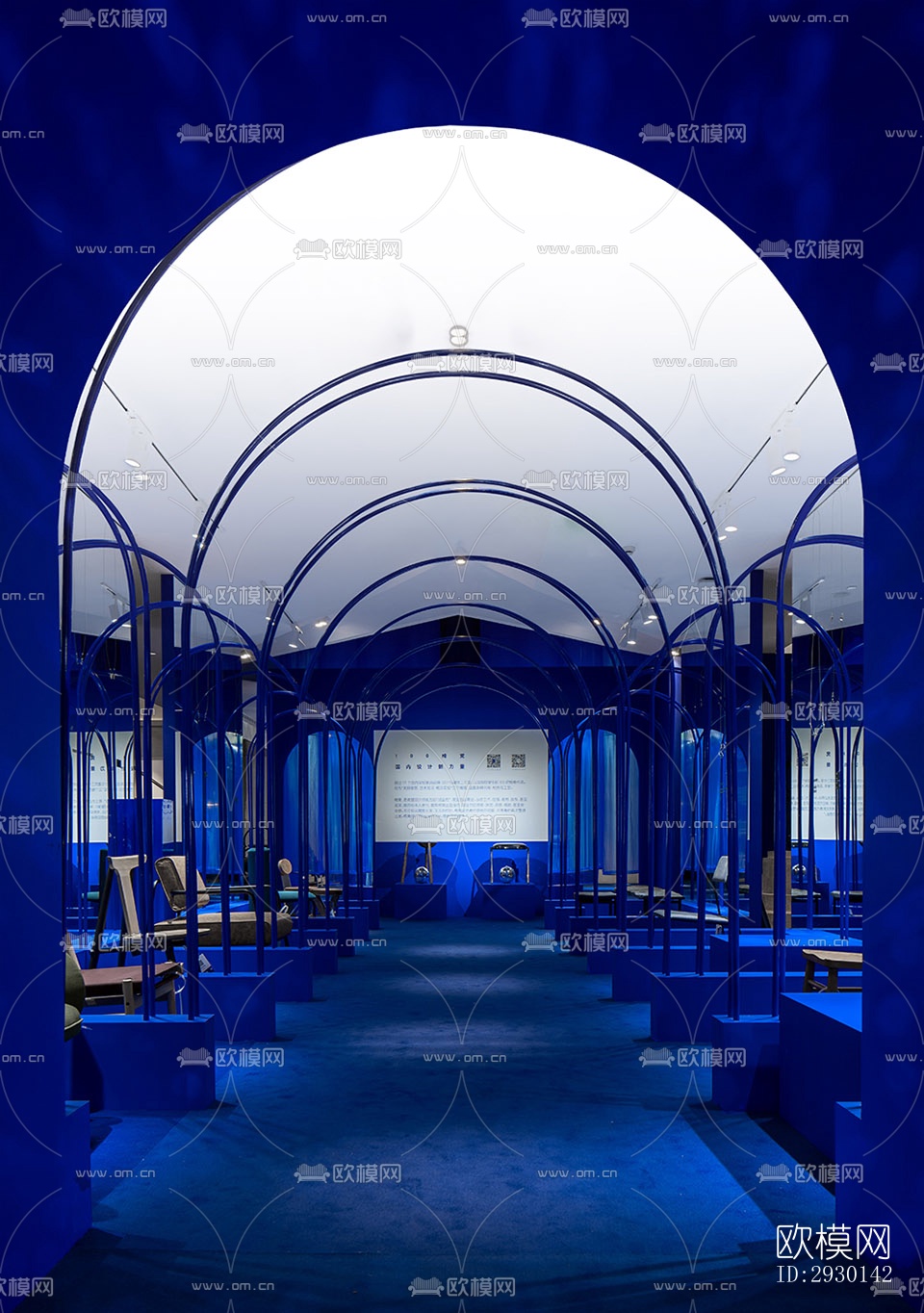 现代展览展厅效果图下载（渲染图11）