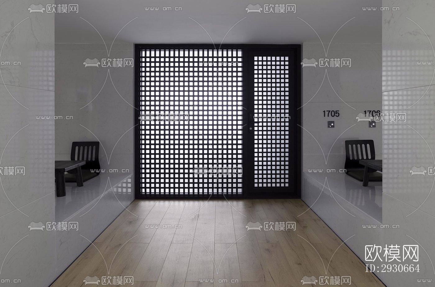 现代酒店民宿效果图下载（渲染图4）