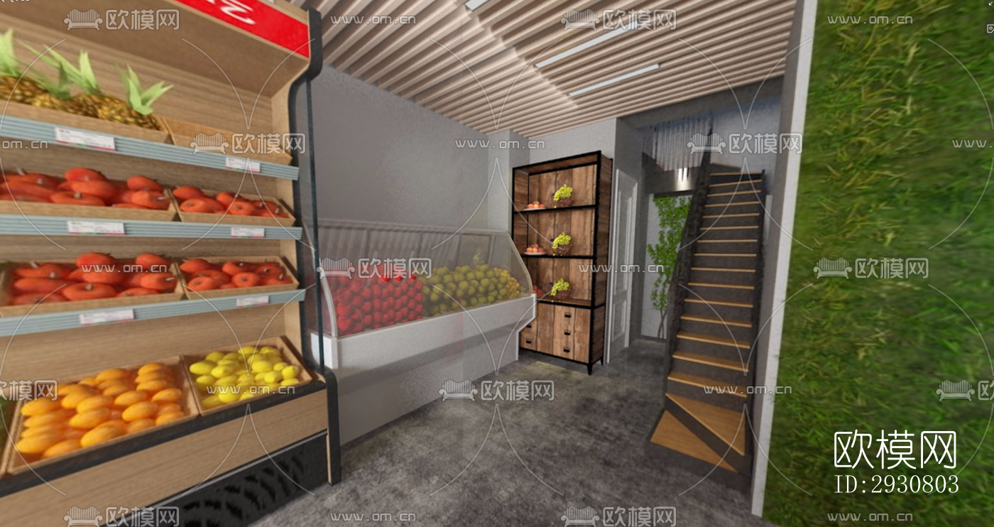 现代零售店铺效果图下载（渲染图4）