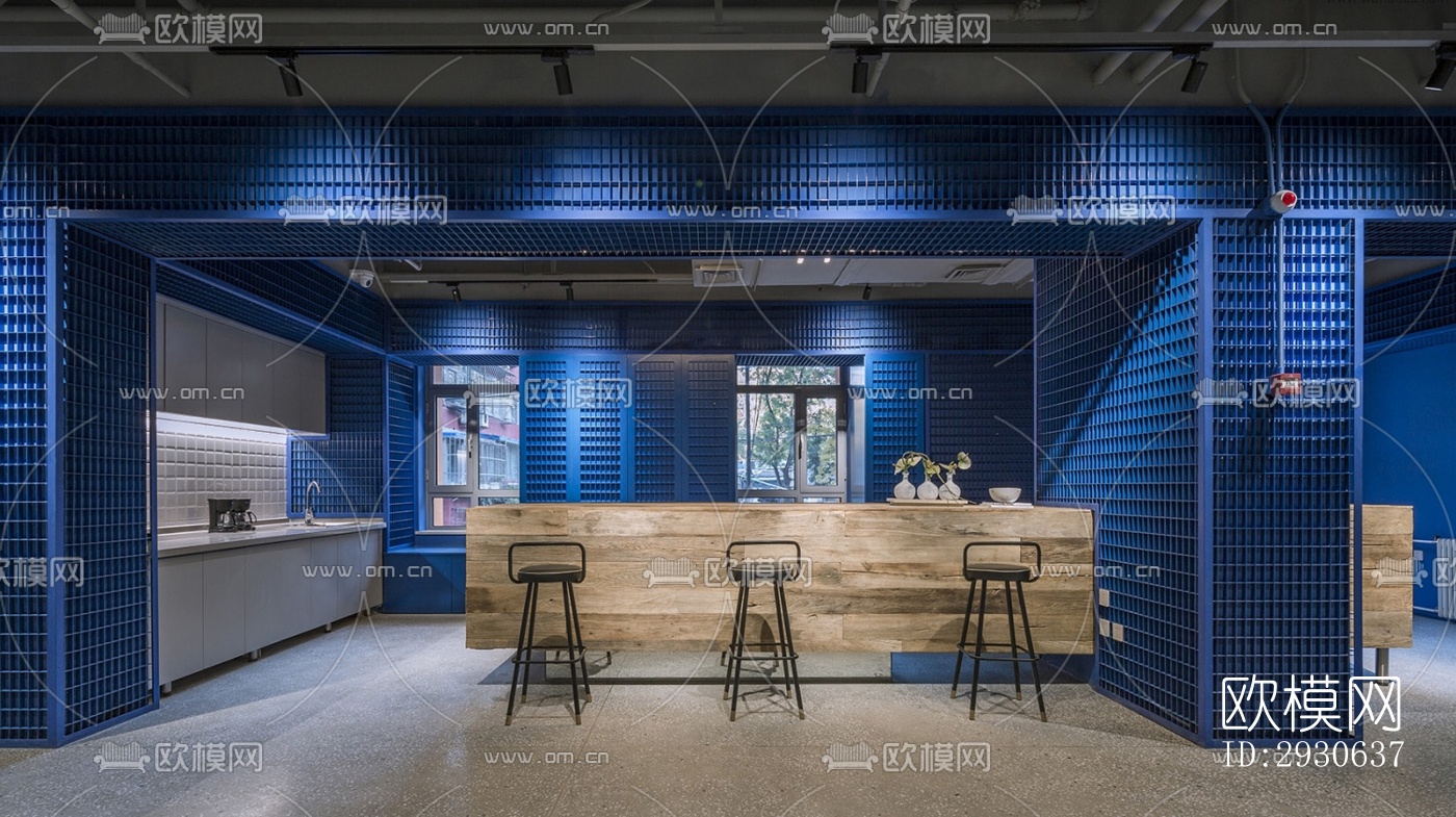 现代酒店民宿效果图下载（渲染图5）