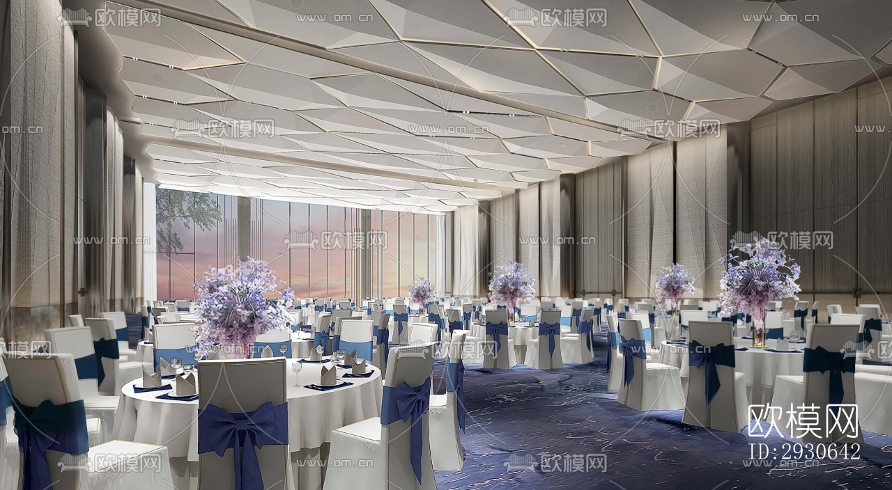 现代酒店民宿效果图下载（渲染图8）