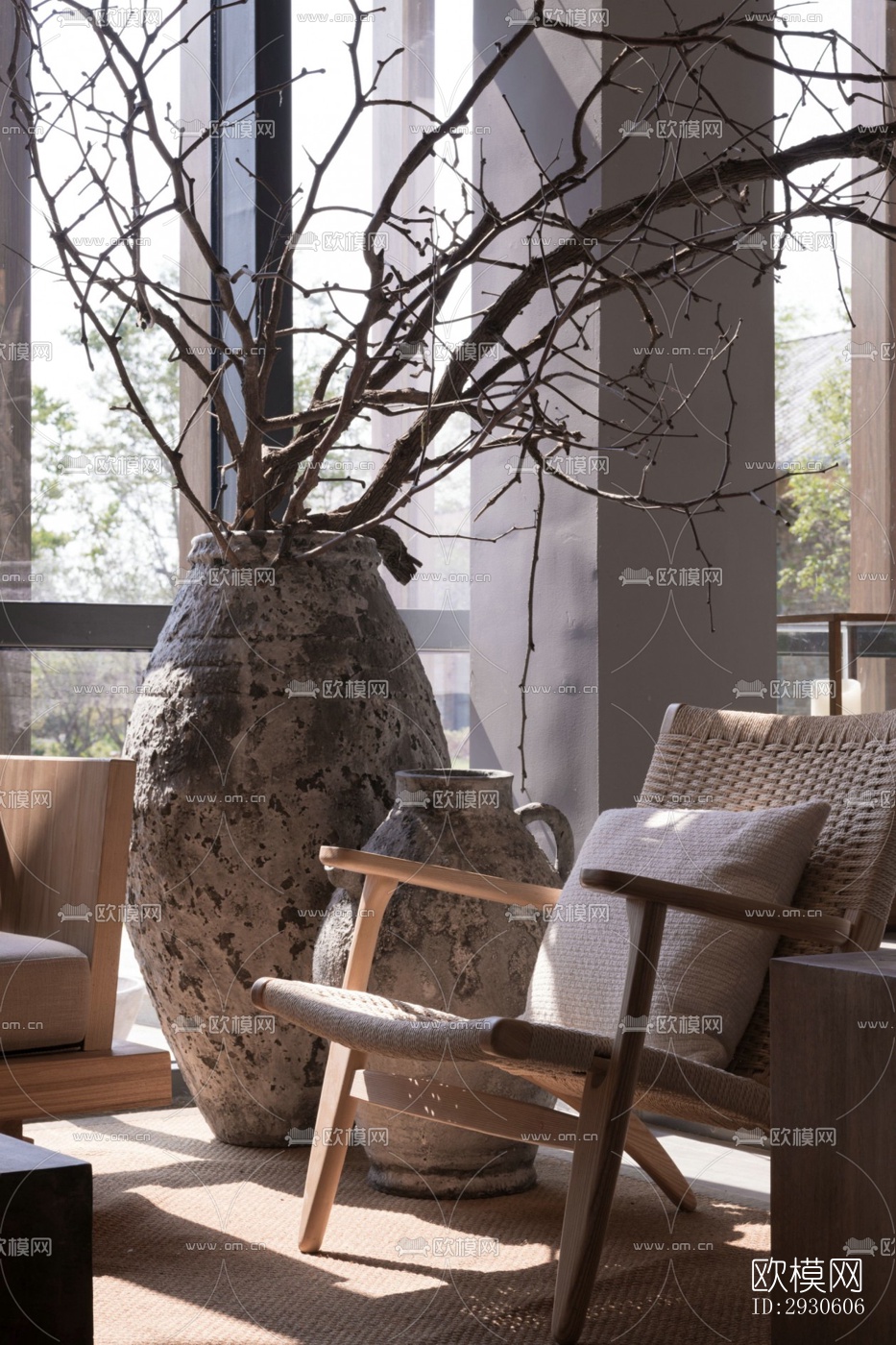 新中式酒店民宿效果图下载（渲染图17）