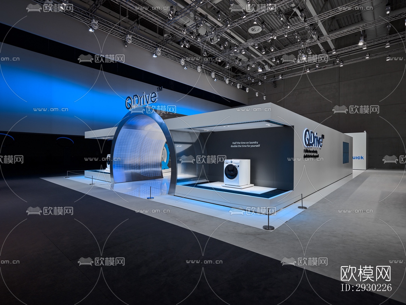 现代展览展厅效果图下载（渲染图4）